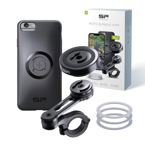 SP CONNECT Moto Bundle II with Anti Vibrations Module| SPC+ | Compatible with for iPhone SE/8/7/6S/6| Motorcycle Phone Mount |Phone Mount for Motorcycle Handlebars | Cell Phone Holder - style: iPhone SE/8/7/6S/6