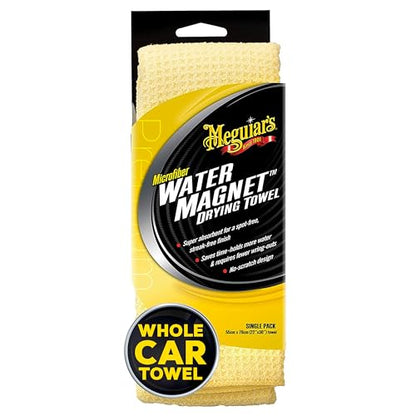 Meguiar's Water Magnet Microfiber Drying Towel - Premium Car Drying Towel That's Super Plush, Water Absorbent & Scratch-Free -1 Pack - size: 1 Drying Towel Pack, style: Microfiber Towel