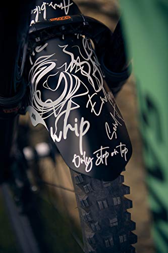 Bike Front Wheel Mudguard - Lightweight & Durable Protection - Universal Fit - Protect Against Mud, Water Spray and More - color: Signature White