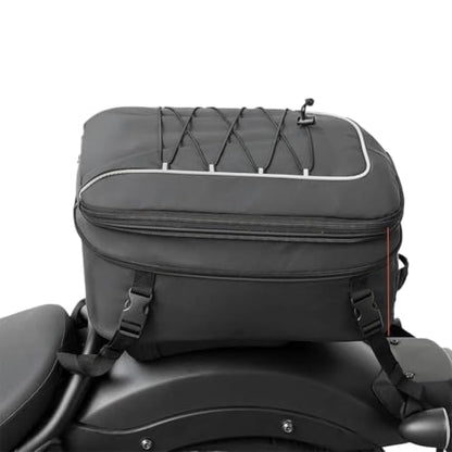 Motorcycle Tail Bag Rear Seat Bag With Rain Cover Helmet Bag Backpack Storage Compatible With Motorcycle Motorbike