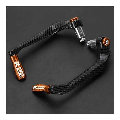 Handlebar Protector Motorcycle for SU&ZUKI GSXR1000 2001-2021 2022 2023 2024 GSX-R GSXR 1000 R1000 Motorcycle Handlebar Grip Brake Clutch Levers Guard Protector - color: Orange Lever Guard