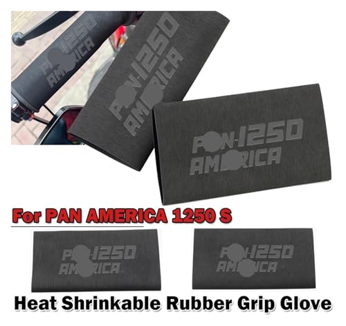 for PAN AME&RICA 1250 S PA1250 2023 Motorcycle Universal Heat Shrinkable Grip Cover Antislip Rubber Handlebar Grip Gripss Handlebars - color: Pan Am-erica
