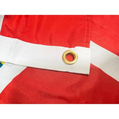 SYII Bahamas Courtesy Boat Flags 12x18 Outdoor Double Sided, Heavy Duty Bahamas Flags, Bahamian Flag for Boat with 2 Brass Grommets - color: 12x18 Bahamas Flag