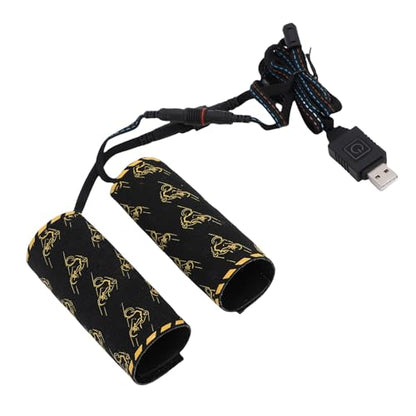 KIMISS USB Heated Hand Cover 5+ Temperature Settings Bike Handlebar Grips Warmer Memory Function IP67 Proof OverHeated Hand Cov Seconds Large Thanks to that Components Fast Wide for 10