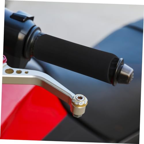 Cabilock Non Skid Motorcycle Handlebar Grips Elastic Sponge Covers for Enhanced Comfort and Safety for Motorbike - size: 12X3.1X3.1CM