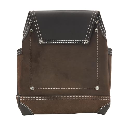 AWP Tool Pouch, Electrician Tool Pouch, Premium, Professional Multi-Pocket Organizer - size: 1 Pack, style: TrapJaw Leather Tool Pouch