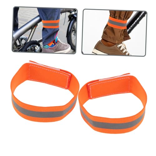 Abaodam 4Pcs High Visibility Reflective Bands for Legs and Arms Adjustable Night Safety Gear for Cycling Running and Walking Lightweight Reflective Belt Bands for Enhanced Visibility