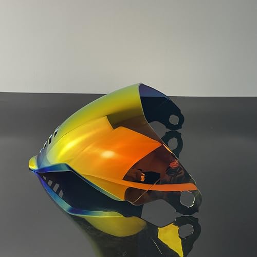 Airflite Shield Uv-protected For ICON IC-06 Airflite Face Shield Replacement Helmet Visor (Revo Deep Red-day use only) - color: Revo Deep Red-day Use Only