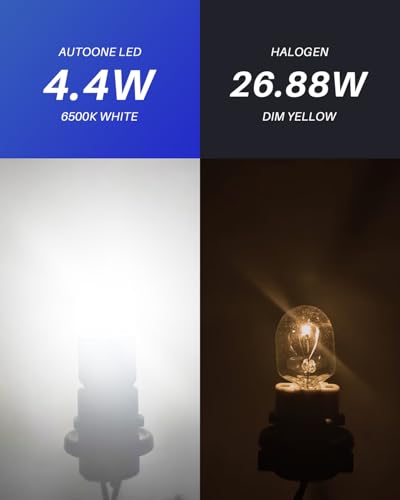 AUTOONE White 7443 7440 LED Bulbs Reverse Lights, 700% Super Bright & 6500K White 7441 7444 7440NA W21W LED Bulbs for Backup Reverse Tail Brake DRL Signal Parking Lights, 2PCS - color: White, size: 7443/7440