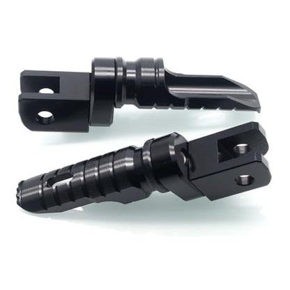 MZS Motorcycle Foot Pegs Front 360° Roating Rider Footpegs Rest Pedal Black CNC Compatible with RS660, RSV4 /Factory/R/RF/RR, Tuono 660, Tuono 1100, Tuono V4 - size: RS660, RSV4 /Factory/R/RF/RR, Tuono 660/1100/V4