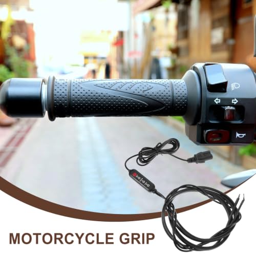 Heated Motorcycle Grip Covers Universal Splashproof PVC Heated Hand Grips for Motorcycles and Electric Bikes ATV Hand Warmer Accessory