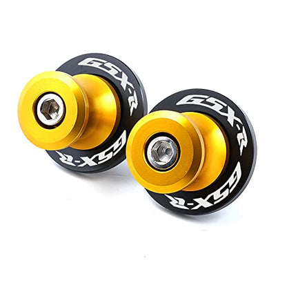 2pcs M8*1.5 Motorcycle Swing Arm Sliders Spools 8mm for Suzuki GSXR 600 750 1992-2024 GSX-R 1000 2001-2024 GSXS 600 750 1000 GSX-8R GSX-8S 2023 -Glod - color: Spool - Gold