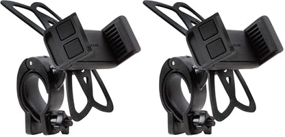 Scosche HDM3SM-RP Handlebar Bike Phone Mount with Universal Phone Holder, Elastic Safety Bands, and Adjustable Clamp for Mobile Phone Device (Pack of 2) - size: 1 Count (Pack of 2)