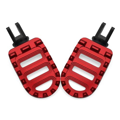 Motorcycle Foot Pegs MX Front Pegs Footrest Fit for Harley 2018-later Softail Low Rider S Breakout FXLRS Fat Bob 114 Street Bob FXBB Fat Boy Sport Glide FLSB (Red) - color: Red