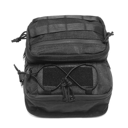 MZS Motorcycle Handlebar Bag, 6.5L Motorcycle Sissy Bar Bag Tool Pouch Saddle Bag, Universal Front Fork Storage Accessory Handle Molle Side Bags fit Cruiser Street Adventure Dirt Bikes Ebike Scooter - size: 6.5L