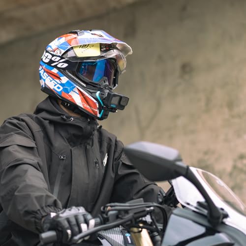DJI Action 6 Helmet Chin Mount, Motorcycle Dirt Bike Bicycle Strap Holder Clamp Mounts Compatible with Go Pro Hero 13,12,11,10, 9, 8, 7,DJI Osmo Action 6,2,3,4, 5 pro and More - color: Y-Shaped Mount