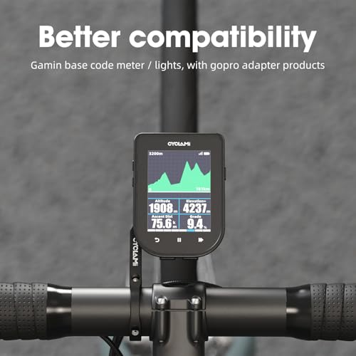 Out Front Mount Compatible with Garmin Edge GPS Bike Computer, XOSS G/G+, iGPSPORT Cycling Handlebar 1.25’’-1.5’’/ 31.8-35mm (S5) - style: S5
