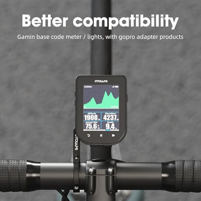 Out Front Mount Compatible with Garmin Edge GPS Bike Computer, XOSS G/G+, iGPSPORT Cycling Handlebar 1.25’’-1.5’’/ 31.8-35mm (S5) - style: S5