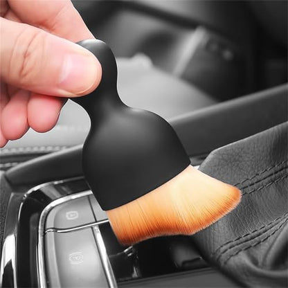 Car Interior Cleaning Brush, Soft Bristle Detailing Brush for Car Care, Versatile Interior Dusting Tool for Vents, Dashboards, and More
