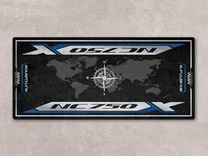 Garage Mat for NC750X Motorcycle Model, Parking mat, Pit Mat, Washable Non-Slip Garage and Showroom Floor Carpet-Rug (Size 1: 86.6 x 39.4/220 x 100 cm) - size: 3'3" x 7'3" (Rectangular)