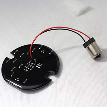 Eagle Lights 3.25 3-1/4 Inch Rear LED Turn Signals Compatible With Harley Davidson® Motorcycles fits Softail Road King Ultra Classic Road Glide Ultra Limited Electra Glide (Add Clear Lenses) - size: Horizon Beam Rear Red with Clear Lenses