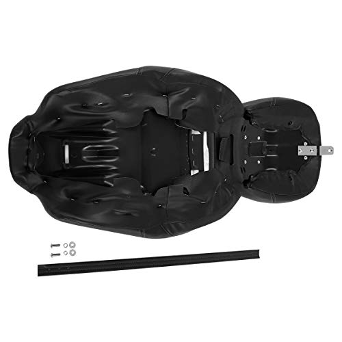 Low-Profile Driver Passenger Seat Pillion Set Fits for Harley Touring 2009-2023 Street Glide Road Glide Road King Ultra Limited - color: Seat Black