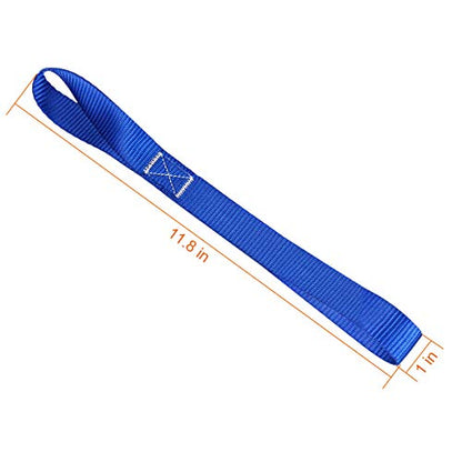 Soft Loop Tie Down Straps (8 Pack) 1800Lbs Load Capacity, 4800Lbs Breaking Strength Heavy Duty Tie Down Loops for Securing ATV UTV Motorcycles Scooters Dirt Bikes Lawn Garden Equipment - color: blue-8Pack
