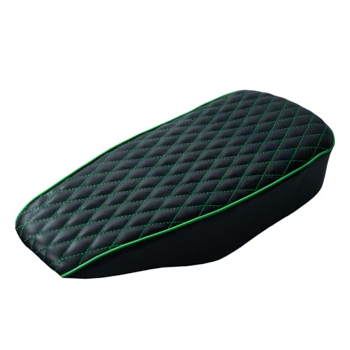 JMCHstore Green Diamond Stitch Retro Upgraded 17'' Seat Cover for Coleman BT200X Mini Bike 196cc, Hisun 200-7 for Viper 200cc Trail Bike Cushion Replacement Parts - color: Green