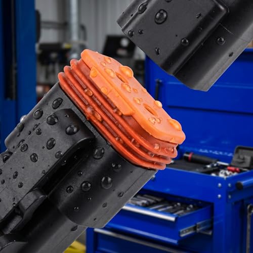 2 Pin DT Connectors Waterproof with 14 AWG Electrical Cable Wire Male Female Waterproof Plug Socket Quick Disconnect Plug for Car Truck Motorcycle Marine Boat and Other Wire Connection- 3 Pack