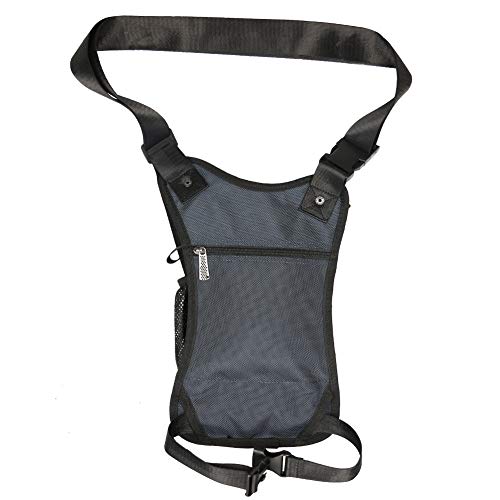 Larswon Thigh Pack - Tactical Waist Bag for Motorcycle, Waterproof Blue - color: Blue