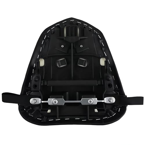 Rear Passenger Pillion Seat Compatible with Yamaha YZF R6 2008-2016 - High-Density Foam Sport Bike Cushion Replacement - Black Synthetic Leather Pad for YZFR6 08-16 - size: YZF R6#08-16