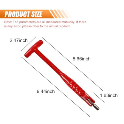 Car Tire Valve Stem Puller/Installer Tool with T Handle - No Scratch Car Valve Stem Remover Extender Adapter Replacement - Universal Car Tire Valve Stem Removal and Installation Repair Tool (Red) - color: Red