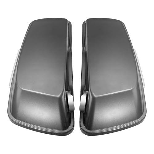 HR3 Charcoal Pearl Hard Saddlebags Compatible with 2015 Street Glide Special FLHXS (Replace for OEM) Fit for 2014-2023 Harley Touring Models - color: Charcoal Pearl