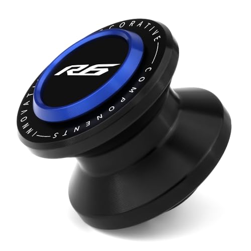 M6 Motorcycle Swingarm Spools Slider Compatible With YAMAHA YZF R6 1999-2020 2021 2022 | Swing Arm Stand Bobbins Screws YZF-R6 YZFR6 YZF600 YZF600R Accessories (blue) - color: blue