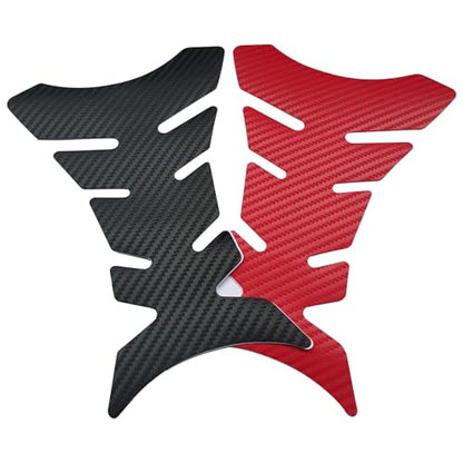 Motorcycle Tank Pad Protector for Suzuki GSX-R 1000 2000-2021, Carbon-Look Fuel Tank Stickers Protective Non-Slip Scratch Resistance Gas Sticker,A/Red - color: A/Red