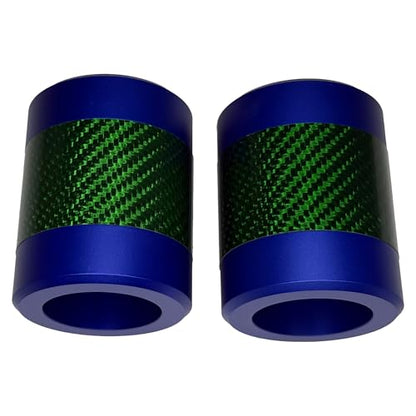 Motorcycle Crash Bar Guard CNC Slider Engine Guard Collision Protector with Green Carbon Fiber Fit for Harley 2024 CVO Road Glide ST,2PCS (Blue) - color: Blue