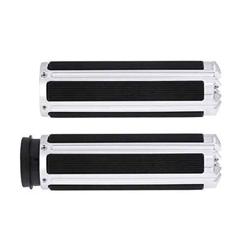 1" Electronic Throttle Defiance Handlebar Grips 25mm Hand Grips Fit for Harley Touring Street Glide Road King Road Glide Electra Glide - color: #4 Chrome