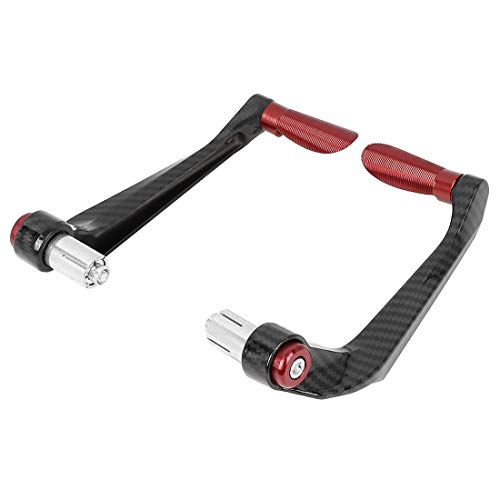 F FIERCE CYCLE 1 Pair 22mm Motorcycle Handlebar Protector Universal Motorcycle Brake Clutch Lever Guard Red - color: Red