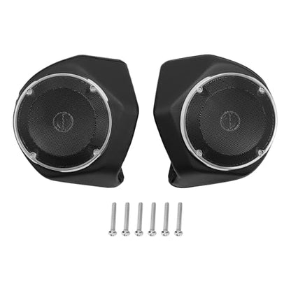 TCMT King Motorcycle Trunk W/Black Latch Rear Speakers Fit for Harley 2014-2025 Touring CVO Road King Road Glide Street Glide Electra Glide Pack - color: Set E#1