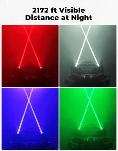 KEMIMOTO 70mm Whipless LED Whip Lights Larger Brighter w/ 1.5''-2'' Roll Bar Mounts, Alien Lights for SXS Compatible with Polaris RZR Can-Am Maverick X3 CFmoto Kawasaki, Multi-Color, Scratch-resistant - size: 70 mm diameter