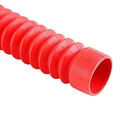 KIMISS 205x42mm Motorcycle Front Fork Cover Gaiters Boots Shock Damping Dust Cover(Red) - color: Red