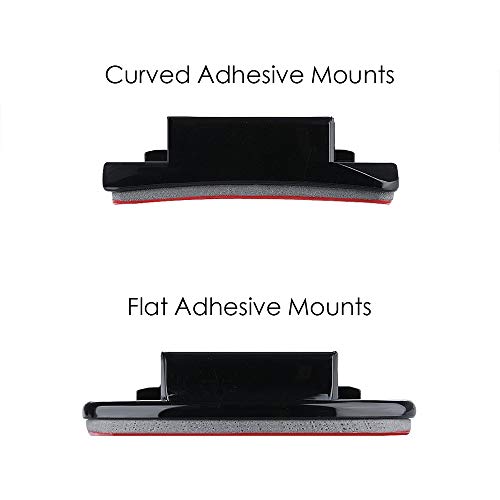 Adhesive Helmet Mounts Curved Sticky Flat 3M Mount Kit Attachment Compatible with GoPro Hero 13 12 11 10 Max 9 8 7 6 5 4 Session DJI Osmo Action Cameras (8 Packs) - color: 8 Packs