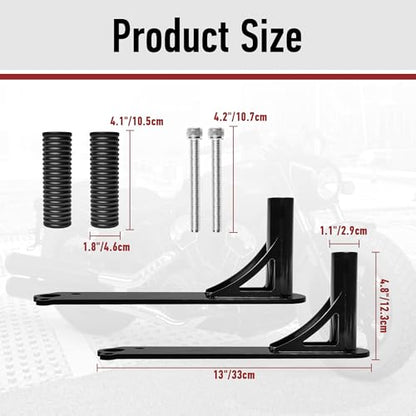 Motofunder Motorcycle Engine Guard Crash Bar with Highway Foot Pegs Footrest Compatible with Indian Scout Bobber (2015-2024) Accessories