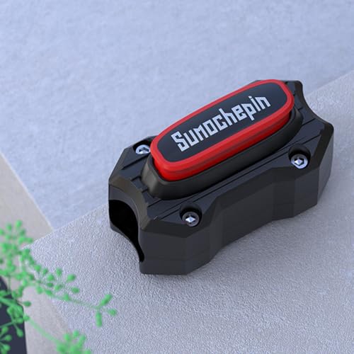 Motorcycle Engine Bumper Block - 2 Engine Anti Scratch Crash Bar Block, Anti Drop Frame Protector | Bumper Anti Fall Block, Anti Collision Engine Protection Boost for 0.78-1.02in Pipe Diameter - color: black red