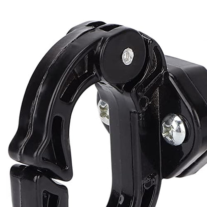 Estink Electric Scooter Front Claw Hook, Alloy Steel & Aluminum Motorcycle Hanger for Helmet & Bag Storage, 26.5 lb Load Bearing & Auto Lock Design for Safer Riding (Black)