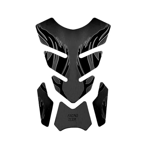 Motocycle Gas Tank Decal Motocycle Gas Tank Protector Pad Self-Adhesive Fishbone Sticker Black - color: Black