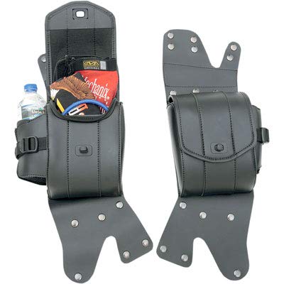 Saddlemen 3501-0715 Cruis'n Deluxe Saddlebag Guard Set, Black - size: One Size