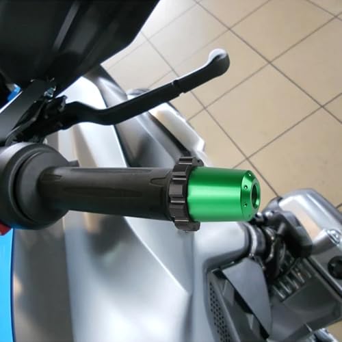 Throttle Lock Cruise Control For Vulcan S KLR 650 GTR1400 for Ninjia 650 ER-6N Z900 Z400 Throttle Clamp Assist End Bar (Green) - color: Green