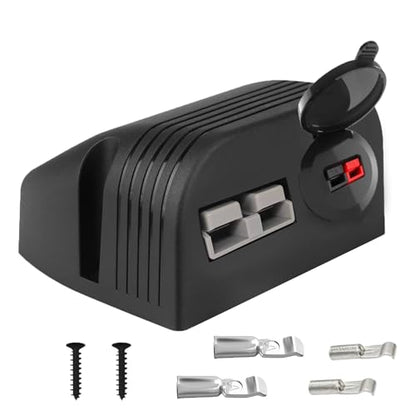 Anderson Power Pole Connector and Anderson Power SB50 connectors, Waterproof Quick Connect Wire Connectors 45 Amp PP15 to 45 and 50A SB50 Connector for Marine, Boat, Motorcycle, Truck, RV - style: 50A+PP15-30-45+Bracket