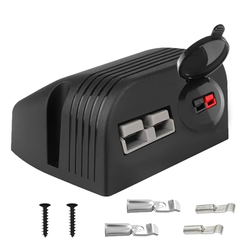 Anderson Power Pole Connector and Anderson Power SB50 connectors, Waterproof Quick Connect Wire Connectors 45 Amp PP15 to 45 and 50A SB50 Connector for Marine, Boat, Motorcycle, Truck, RV - style: 50A+PP15-30-45+Bracket